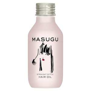 【人気】MASUGU (まっすぐ) ストレート スタイル くせ毛 うねり髪 用 洗い流さないトリートメントオイル 本体 ヘアオイル 100ミリリットル (x 1) エルカラクトン