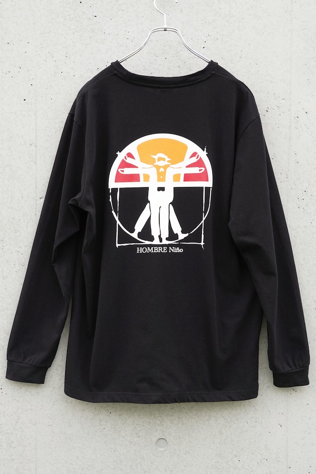 ellesse × Hombre Niño 2020 “ITALIA” Archive Long Sleeve T-Shirt / Black / XL
