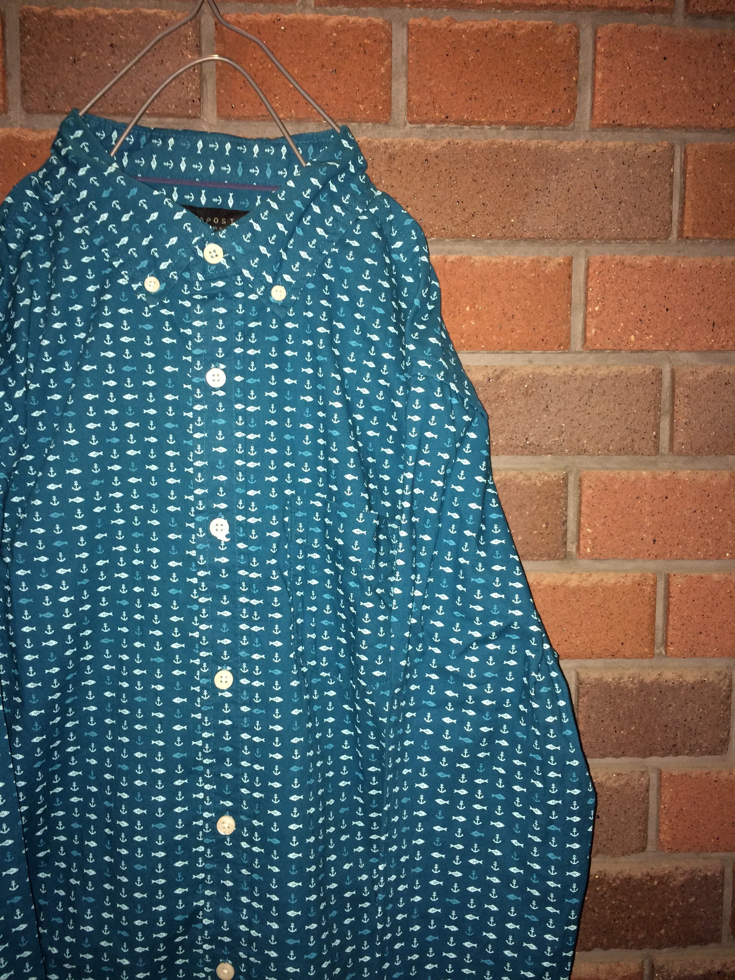 柄シャツ 古着 USA輸入