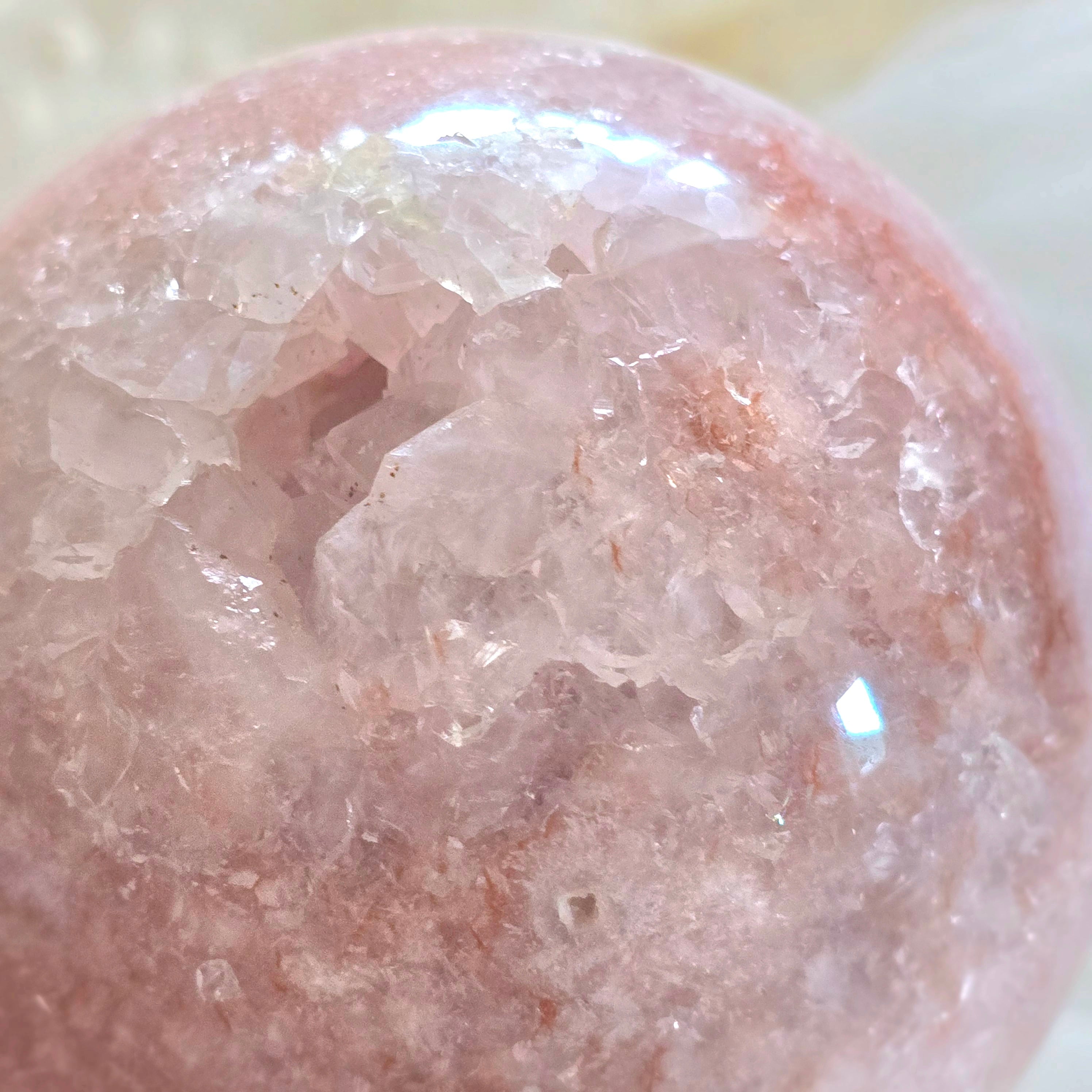 天然石 Pink Amethyst Sphere ピンクアメジスト ハイグレードスフィア