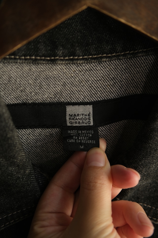 Utah/“MARITHE’ FRANCOIS GIRBAUD” Yarn-dyed denim jacket