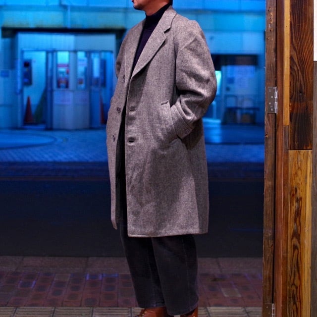 s Vintage "Harris Tweed" Over Coat / 年代 ハリス・ツイード