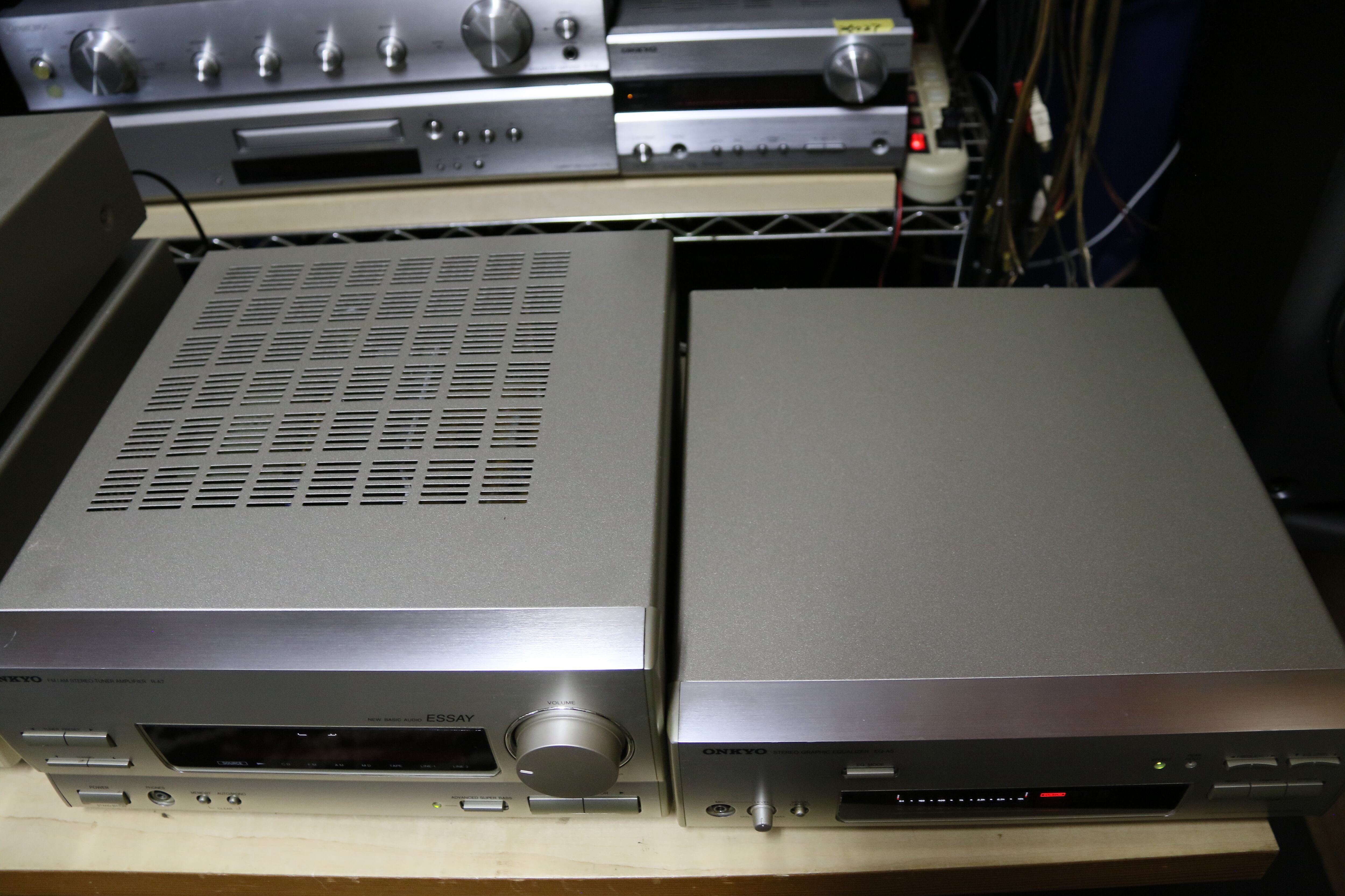 フルセット！システムコンポ】 ONKYO ESSAY E-A7MD＋ ｶｾｯﾄ/MD/CD/ｱﾝﾌﾟ
