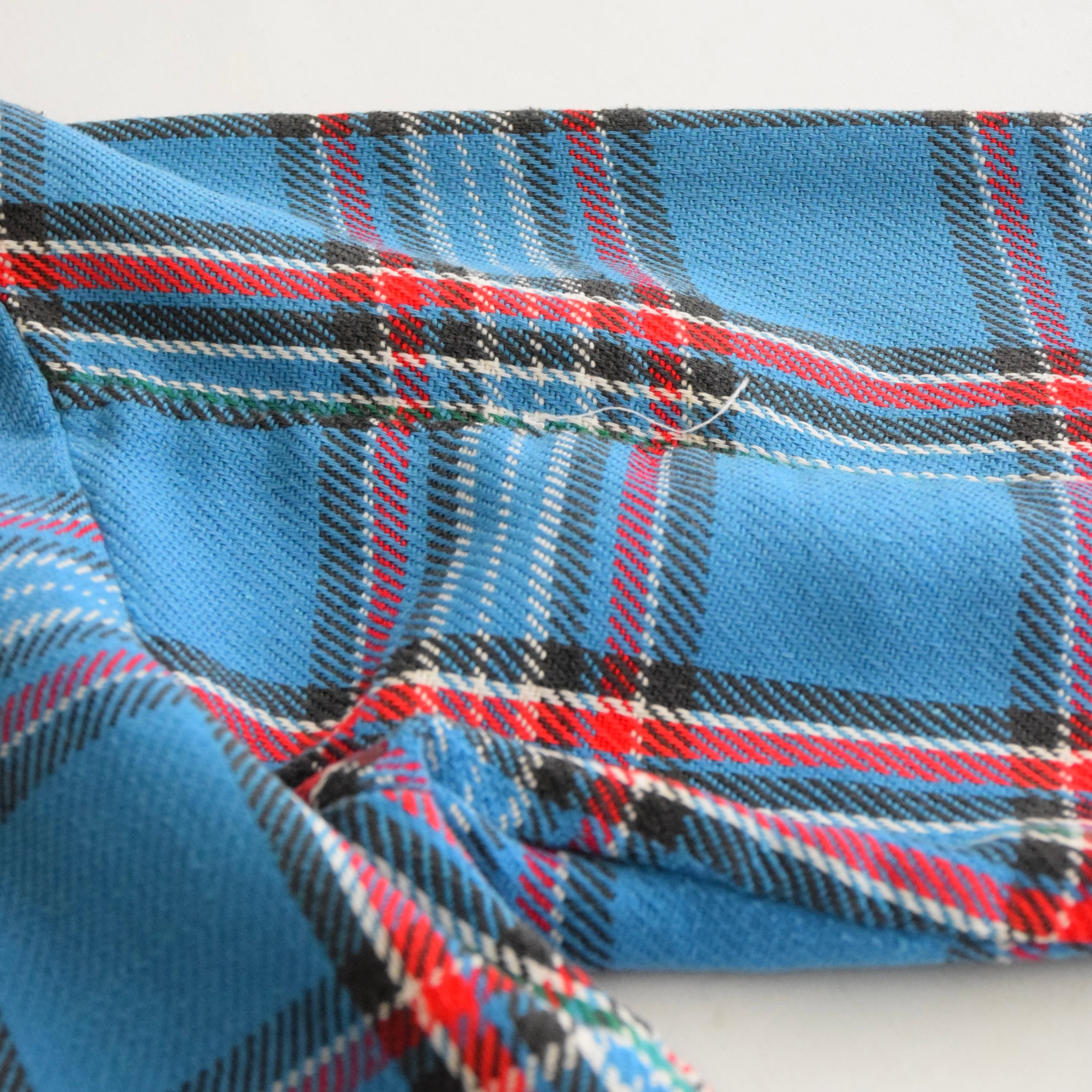 70's BIG MAC ネルシャツ メンズM ブルー ヘビネル フランネルシャツ