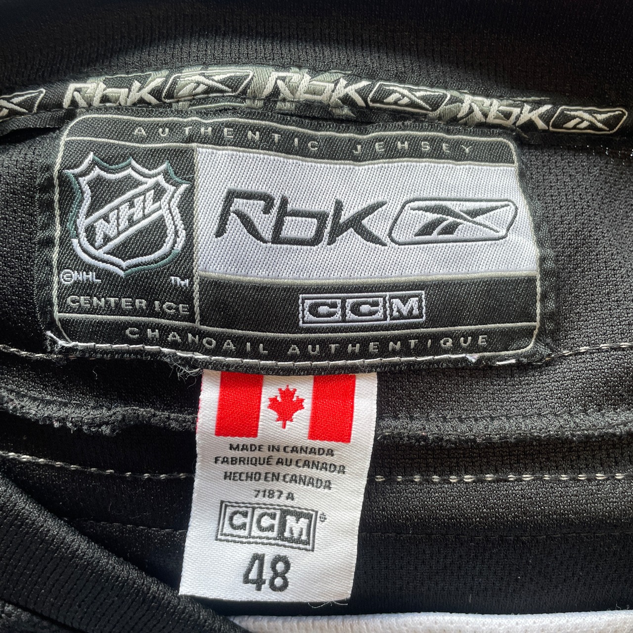 Reebok リーボック CCM NHL アンジェ・コピター ホッケーシャツ メンズ 