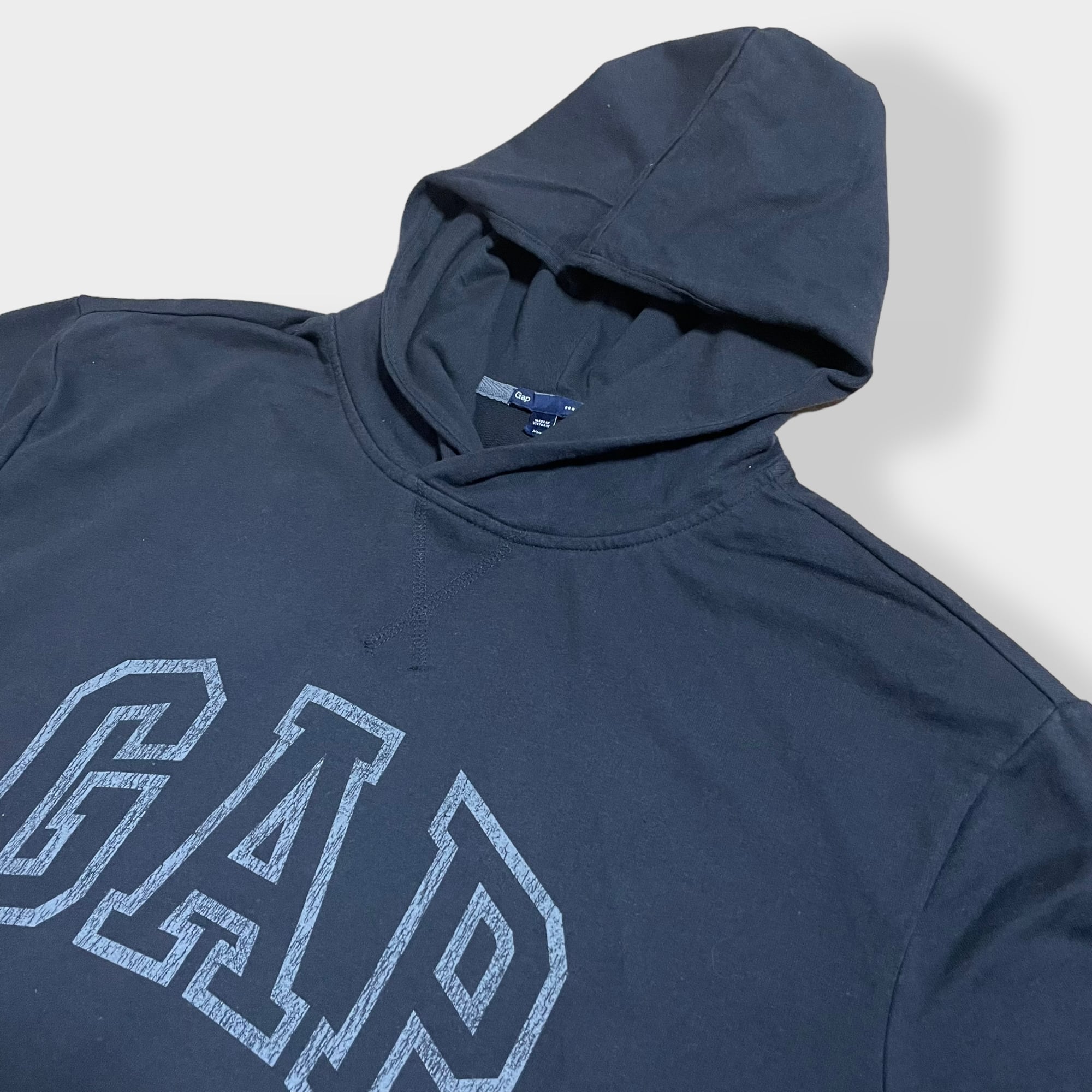 【GAP】ギャップ プルオーバーフーディ アーチロゴ デカロゴ ネイビー