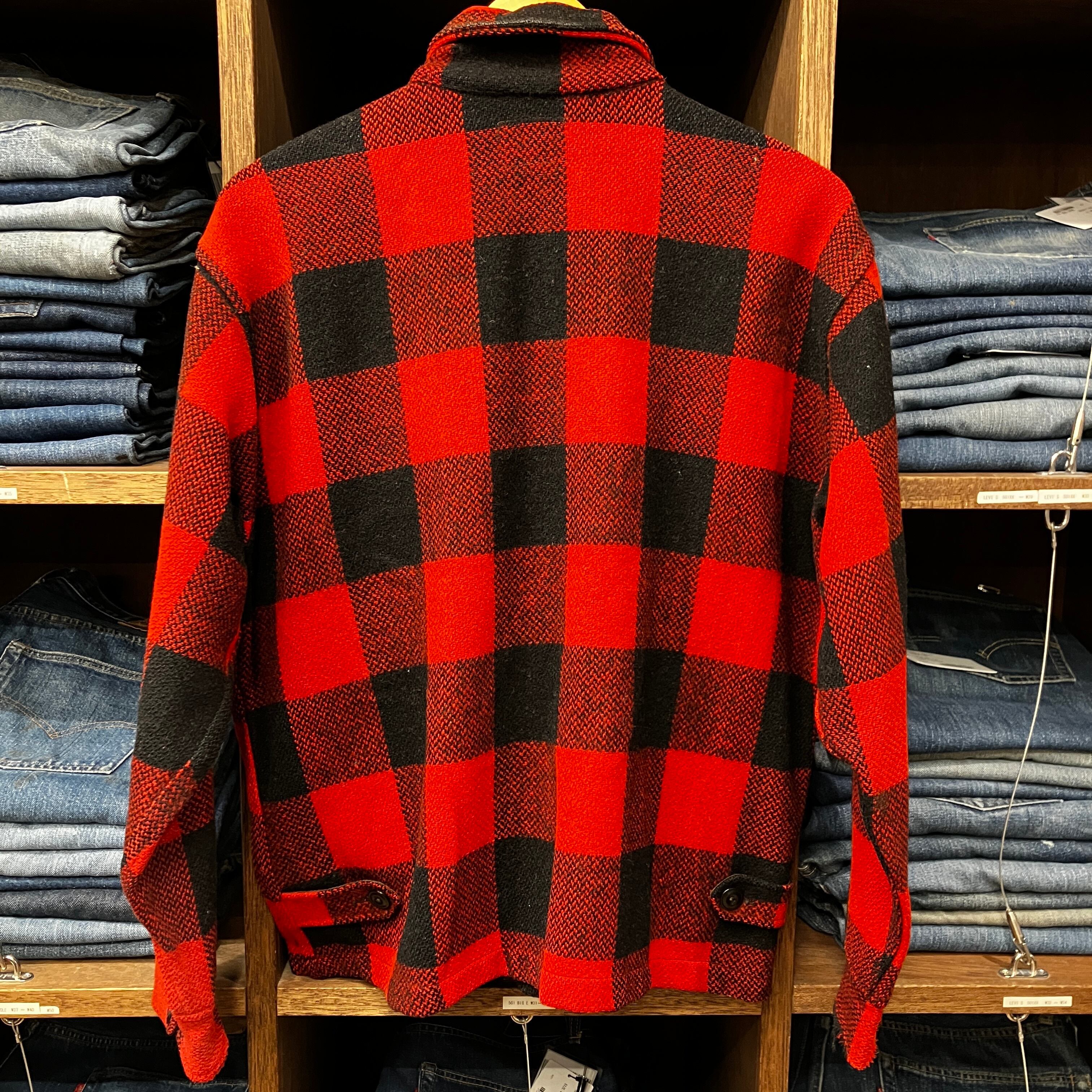 1950'S CHILL CHASER RED CHECK WOOL SPORT JACKET | safarionline