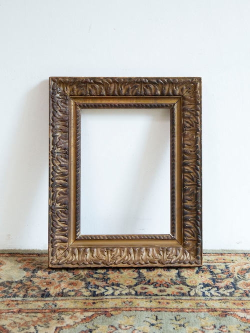 木製フレーム W39×H48.2cm/wood frame＜ヴィンテージフレーム＞