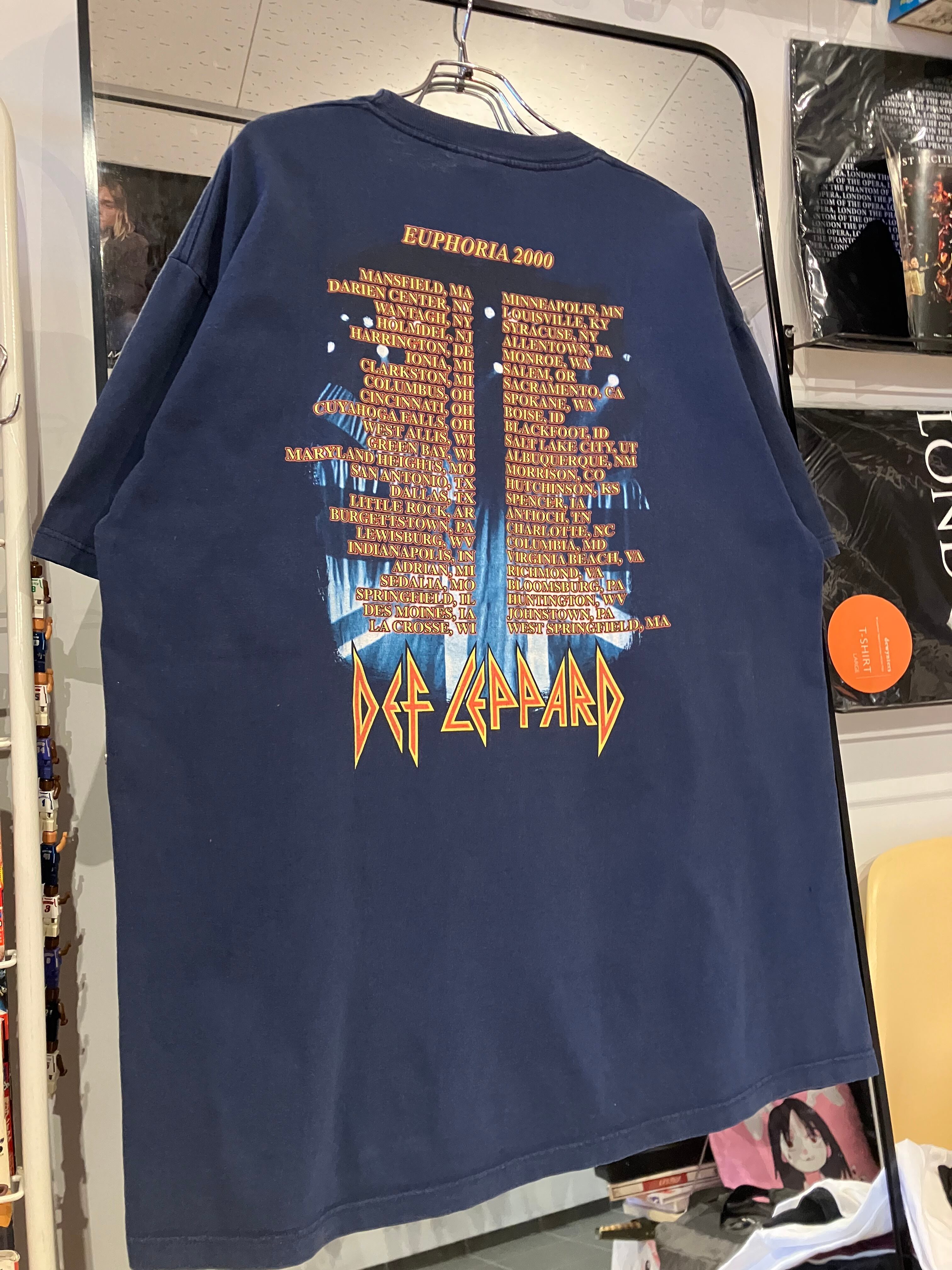 Def Leppard Euphoria 00s ツアーT 00 Def Leppard Euphoria TOUR Tシャツ (SIZE XL) | FASHION SPOT RAMONE