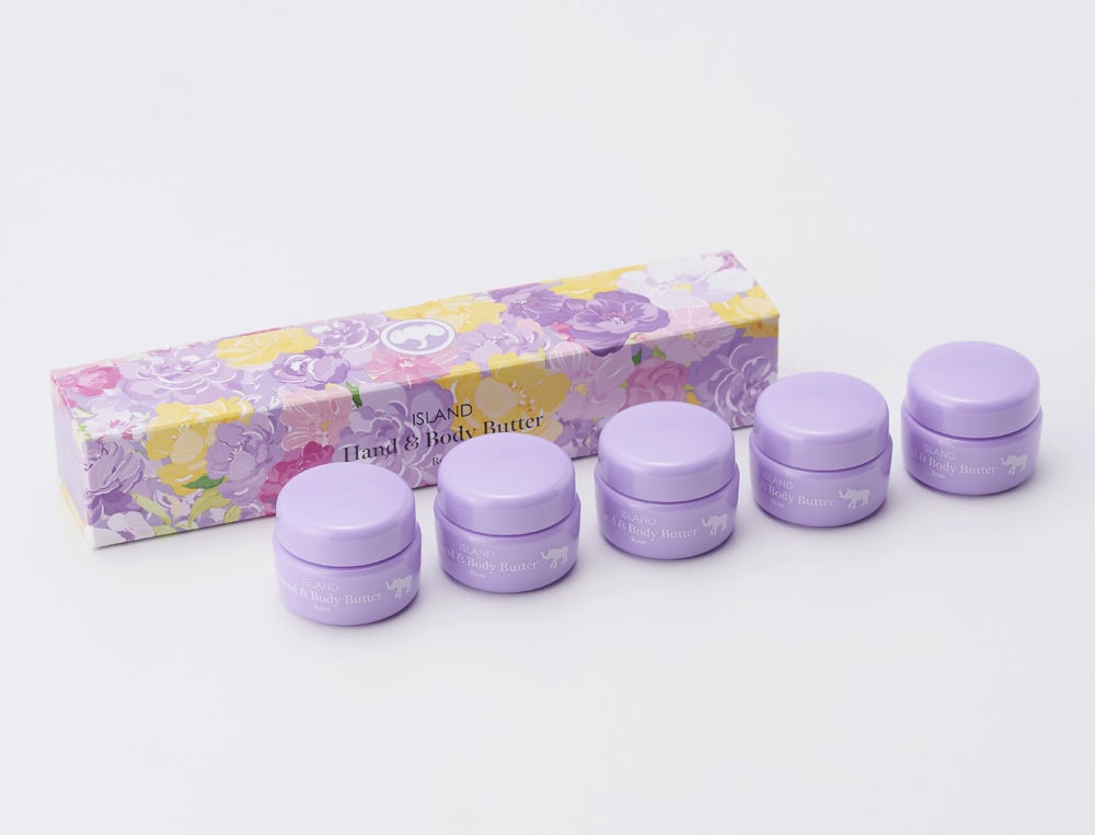 ハンド&ボディバター ローズ 5g 5個セット(携帯用)