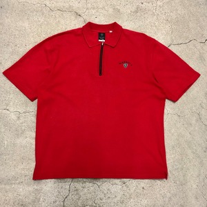 NIKE GOLF/Half zip polo shirt/L/ハーフジップポロシャツ/半袖/レッド/ナイキゴルフ