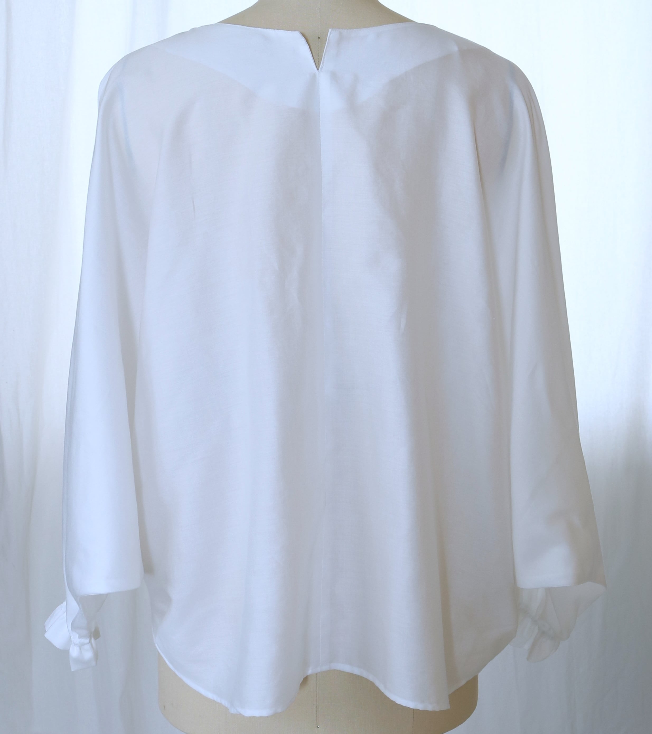 型紙ダウンロード|ドルマンスリーブ長袖ブラウス(袖口ゴム