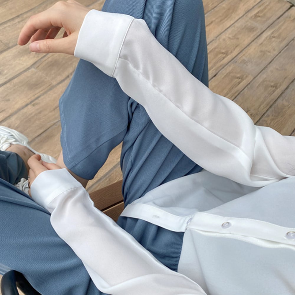 肩出し シアー シャツ レディース 春夏秋 長袖 トップス 韓国 大人 きれいめ 肌見せ かわいい おしゃれ カジュアル 大人可愛い 大人女子