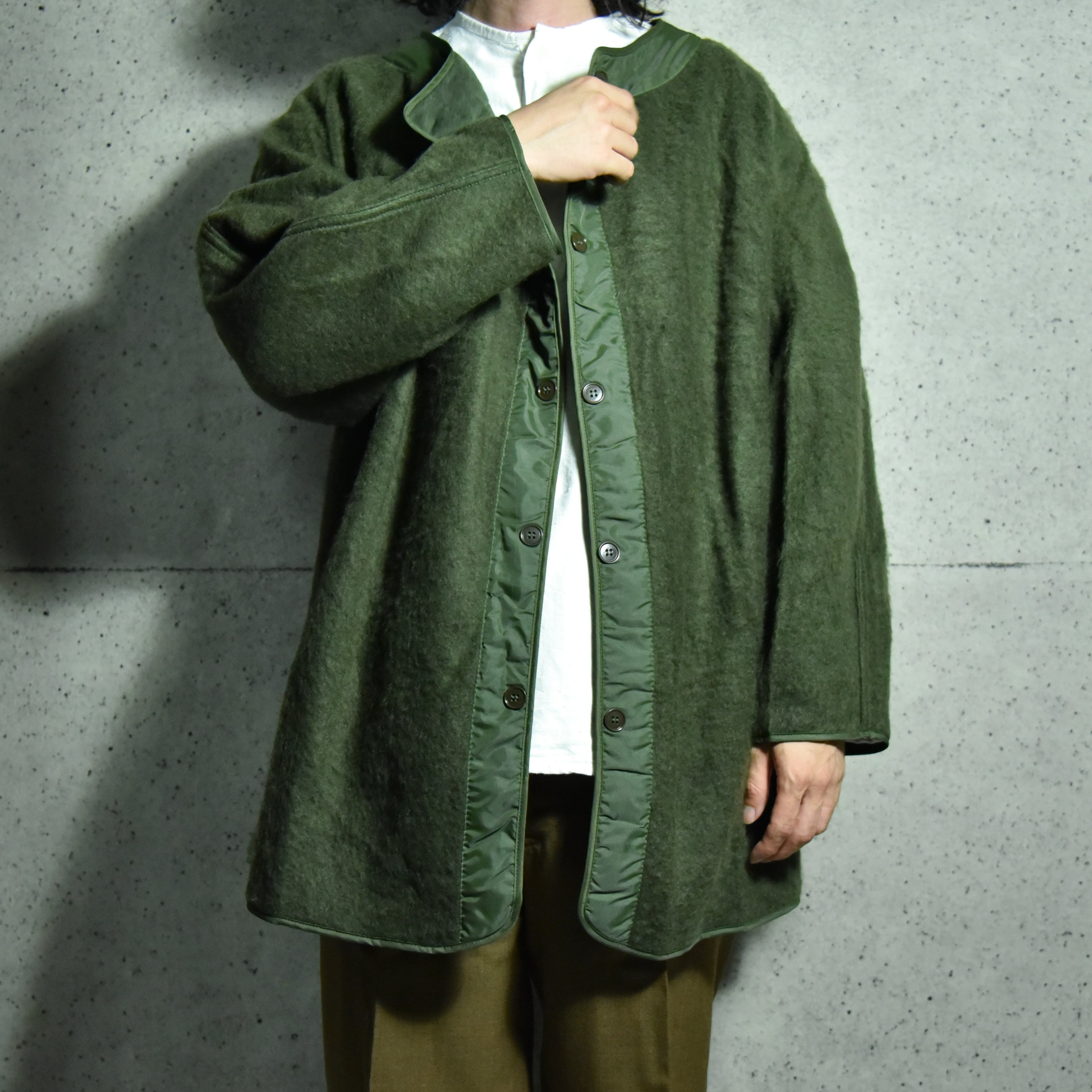 DEAD STOCK】70〜80s French Army M-64 Field Coat & Boa Liner