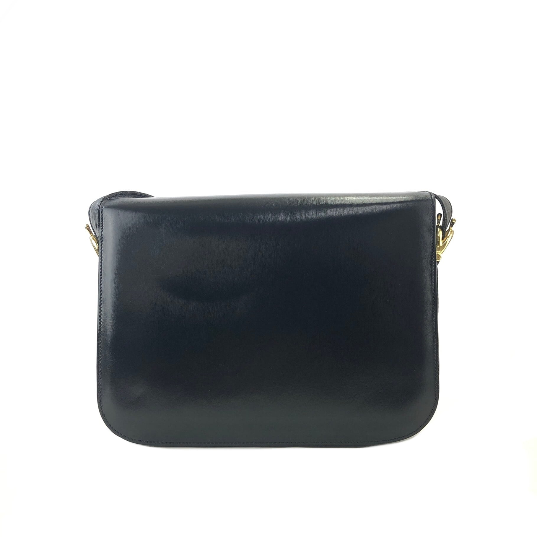 CELINE セリーヌ ホースキャリッジ 馬車金具 ホースビット レザー ショルダーバッグ ブラック CELINE セリーヌ 馬車 ホースキャリッジ レザー クロスボディ
