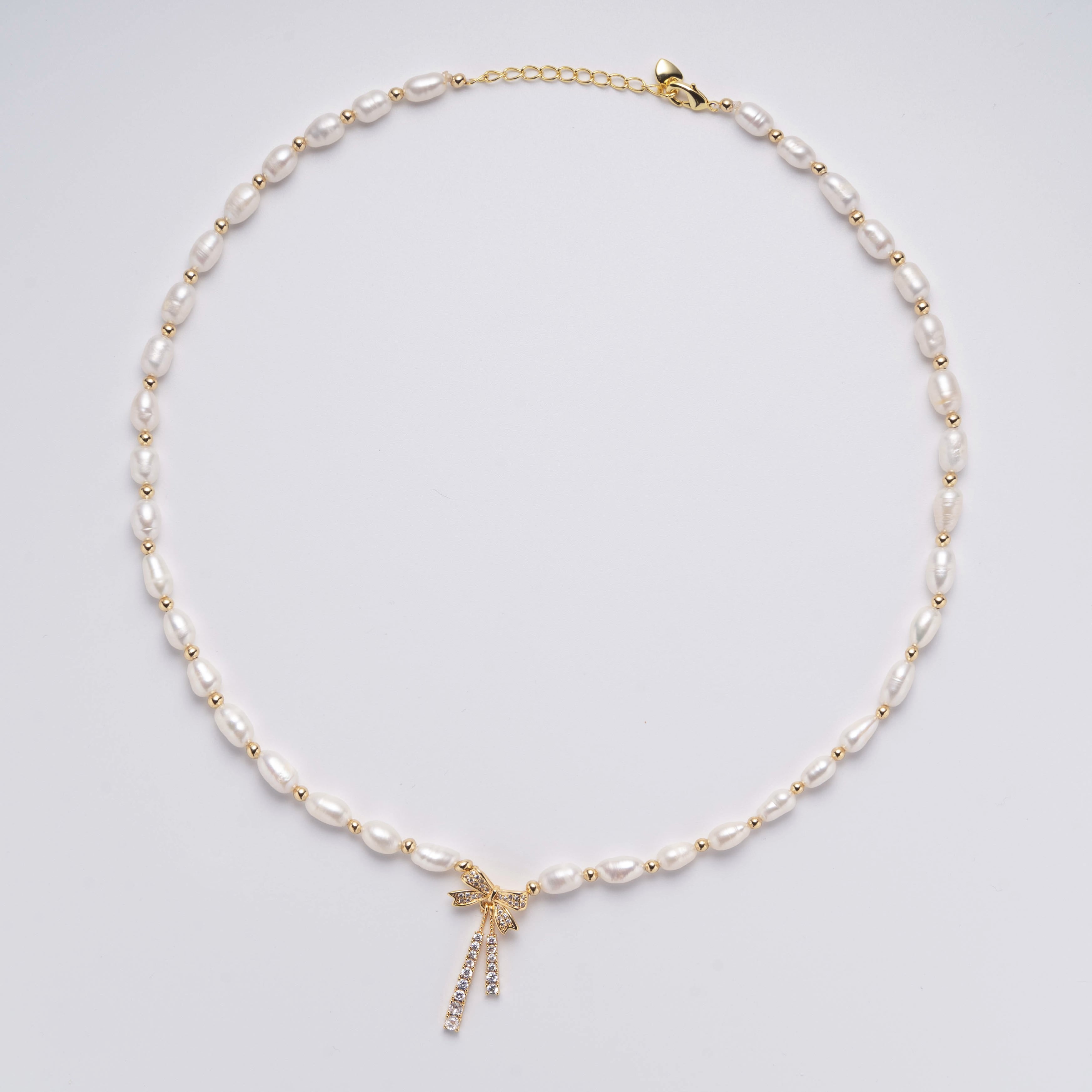 四つ葉のクローバー 淡水パール ネックレス #PN012 | Luxe & Dolce