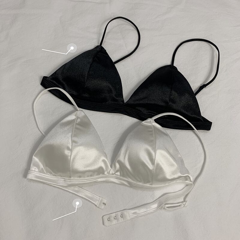 サマー薄手バックブラ トライアングルトップス レッド 夏物 試着室57272251741