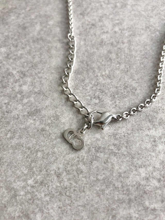 Christian Dior クリスチャン ディオール ネックレス シルバー ロゴ チャーム vintage ヴィンテージ オールド 6kt6mz