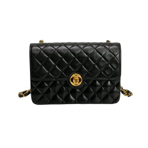 CHANEL シャネル ミニマトラッセ チェーンショルダーバッグ ラムスキン ブラック 8274-202209