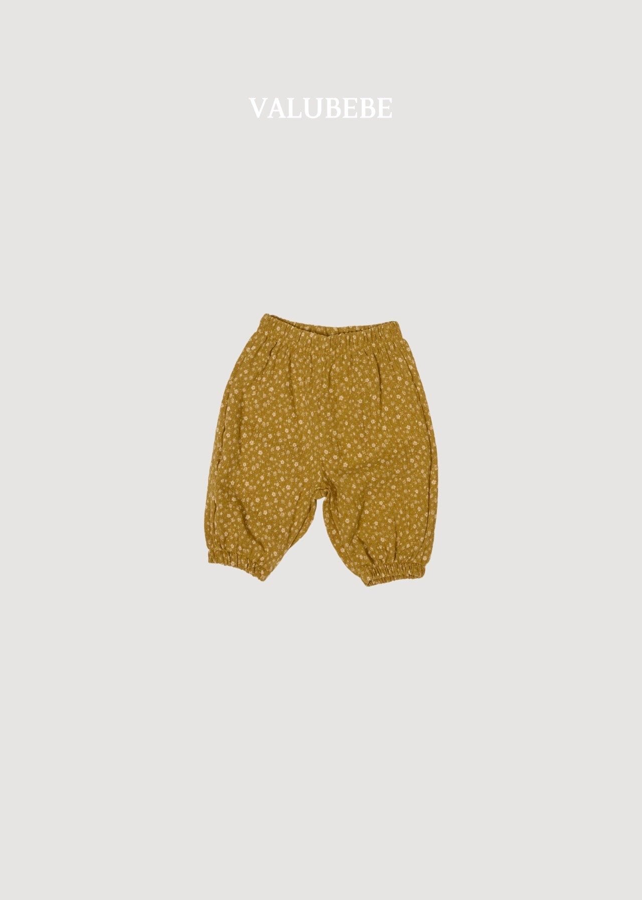 送料無料【予約】/ autumnエンボパンツ（フラワー） /valubebe