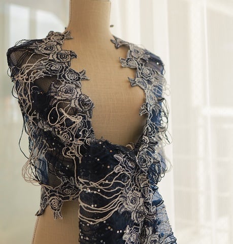 レースストール／ネイビー | Aisha168 (旧Violeta)