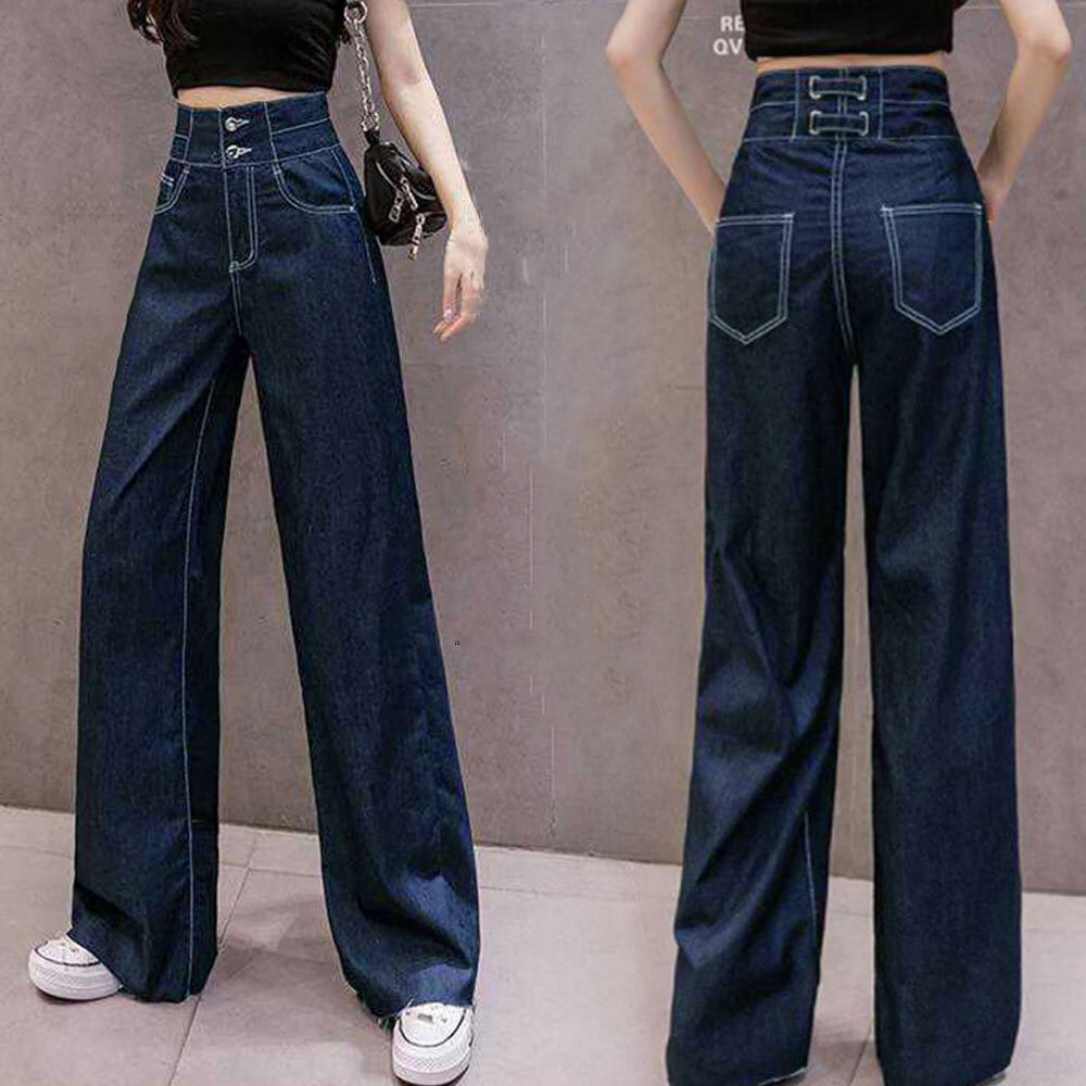 デニム ワイドパンツ レディース 韓国 ジーンズ ストリート系 おしゃれ 大人 きれいめ かわいい カジュアル アメカジ ハイウエスト 大人可愛い 大人女子