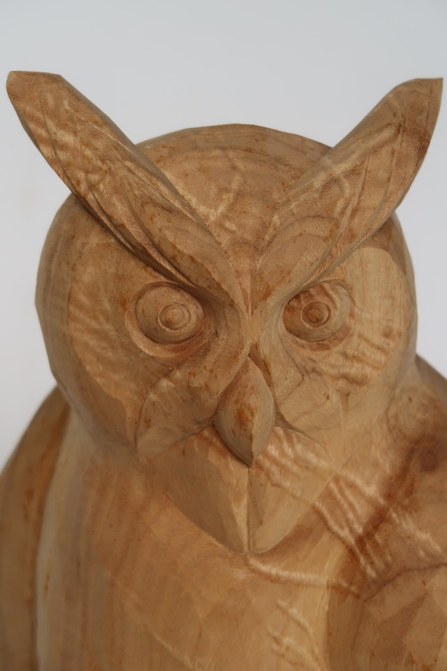 The Silent Watcher ― An Original Owl Sculpture by Tessō Mori