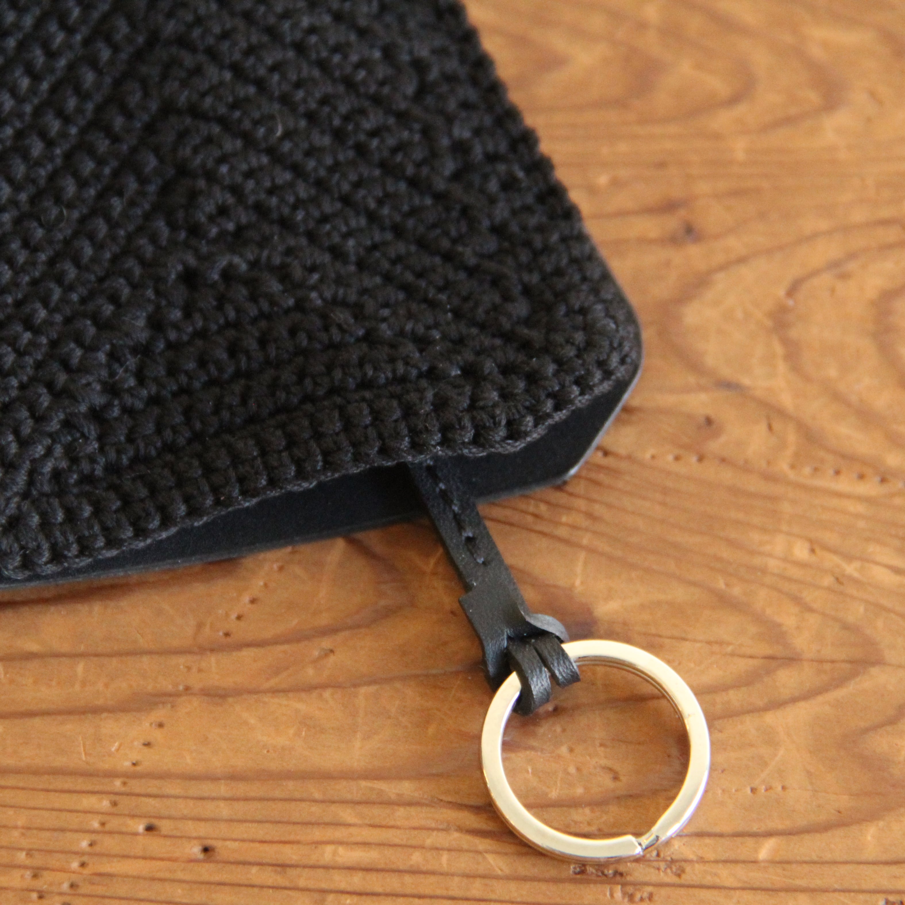 TENNE HANDCRAFTED MODERN leather and knit crochet necklace | Terminal