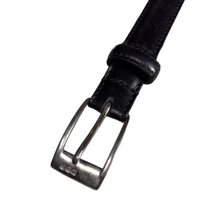 RALPH LAUREN black leather narrow belt