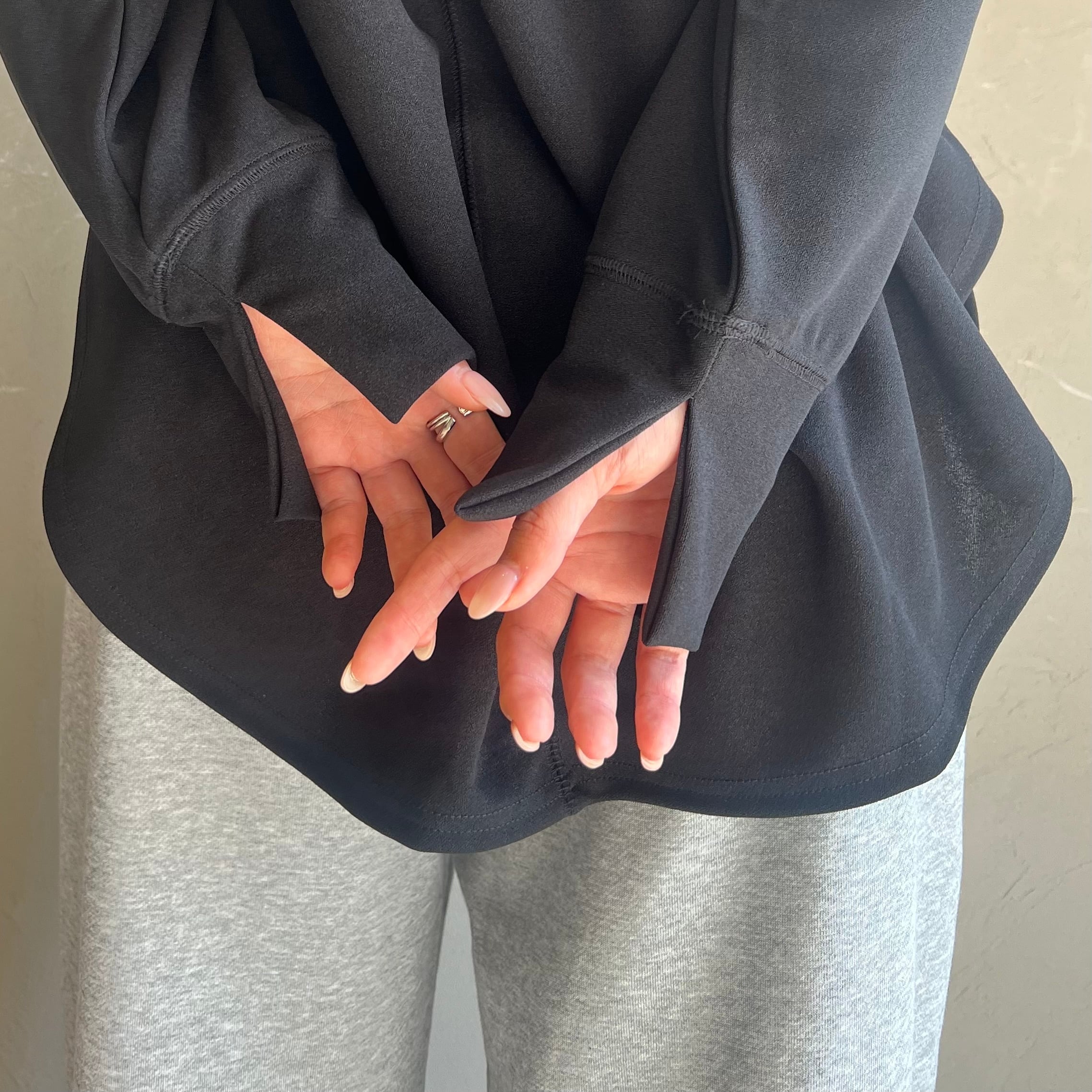 【 CLOCHE 】ジョーゼット無地プルオーバー