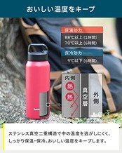 ピーコック魔法瓶工業(The-peacock) ピーコック 水筒 600ml 保温 保冷 ハンドル付き マグボトル スポーツドリンク対応 0.6L エメラルドグリーン AKR-60 GE