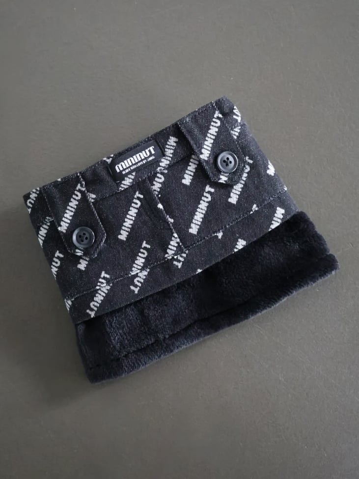 予約【MININUT】LOGO DENIM MINK SKIRT