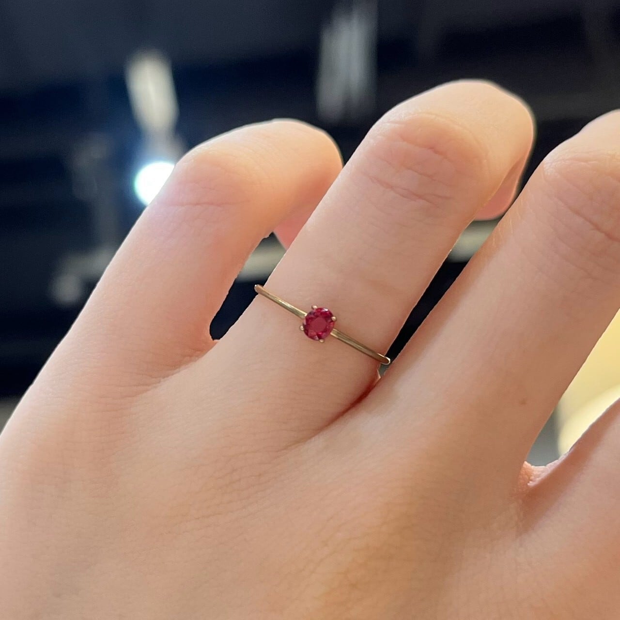 10金 レッドスピネル リング レッドスピネル リング | LAPAGE Bijoux
