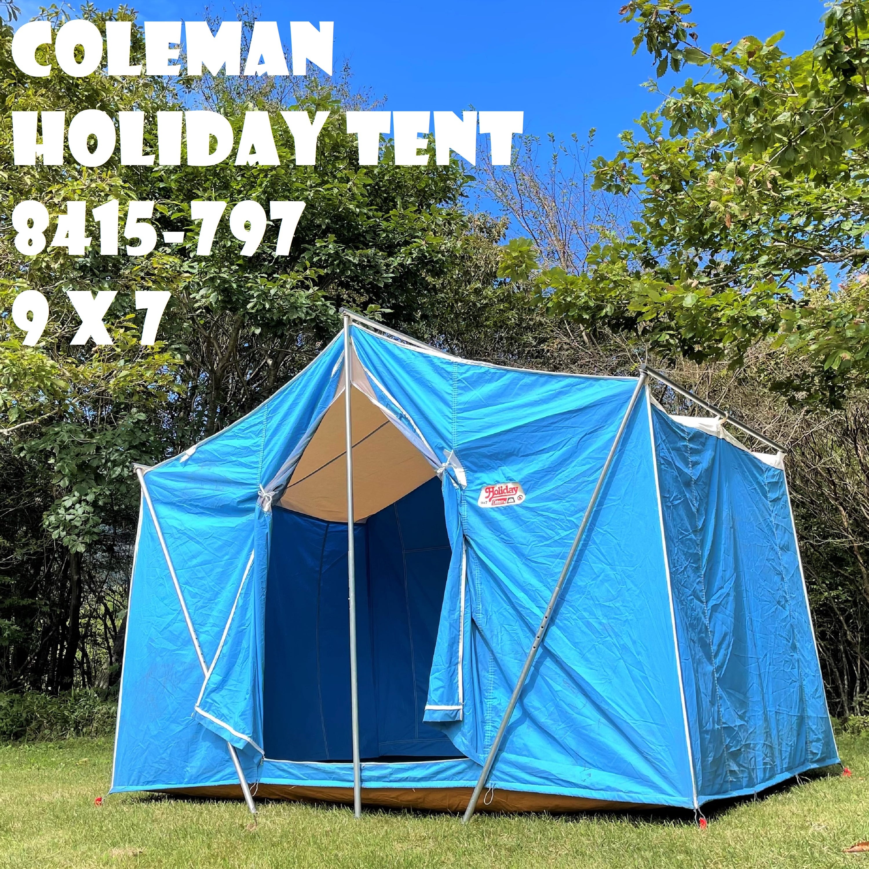 コールマン ホリデーテント HOLIDAY TENT 9x7 8415-797 ビンテージ