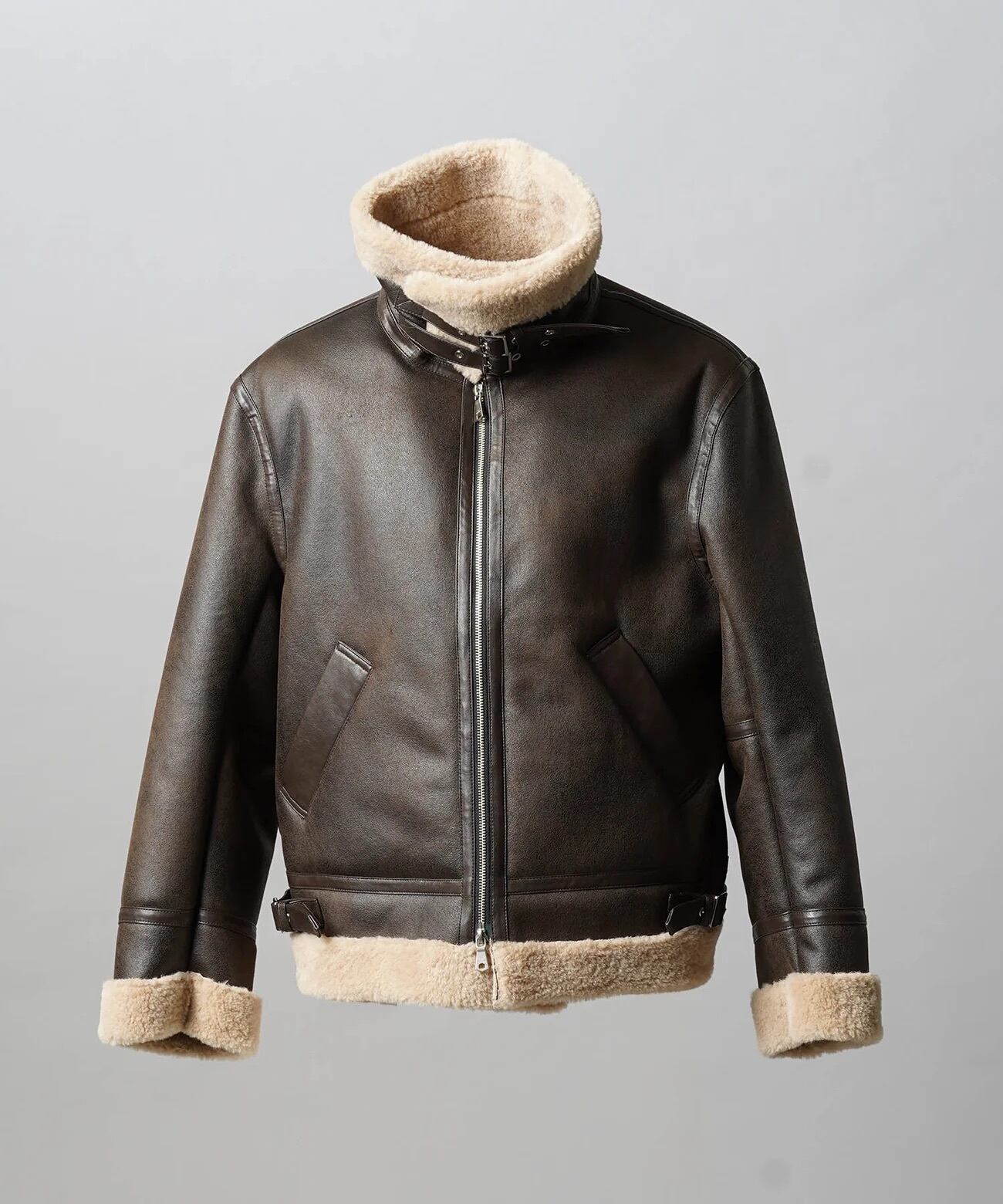 MAISON SPECIAL】B-3 Fake Mouton Jacket Black 11252211616 | select