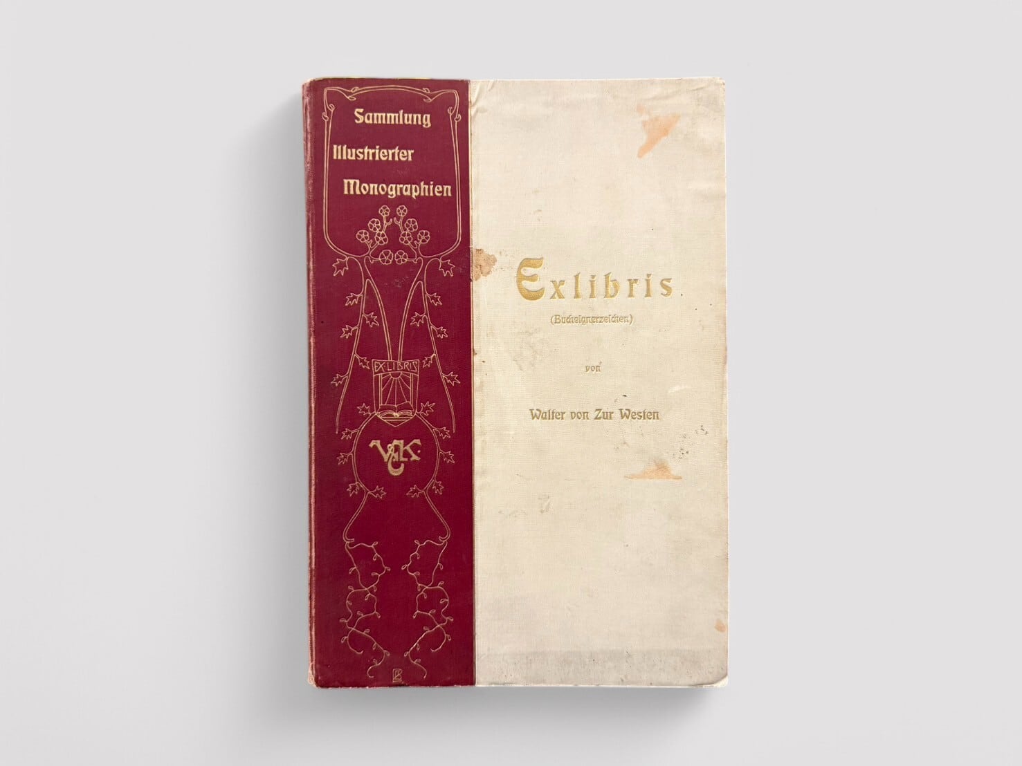 【YSL720】Exlibris (Bucheignerzeichen). Mit 6 Kunstbeilagen und 164 Abbildungen. Sammlung illustrierter Monographien.(1901) /Walter von Zur Westen