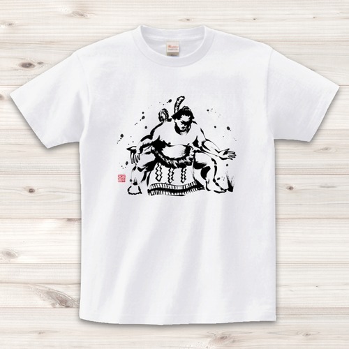 【Tシャツ】 力士/白