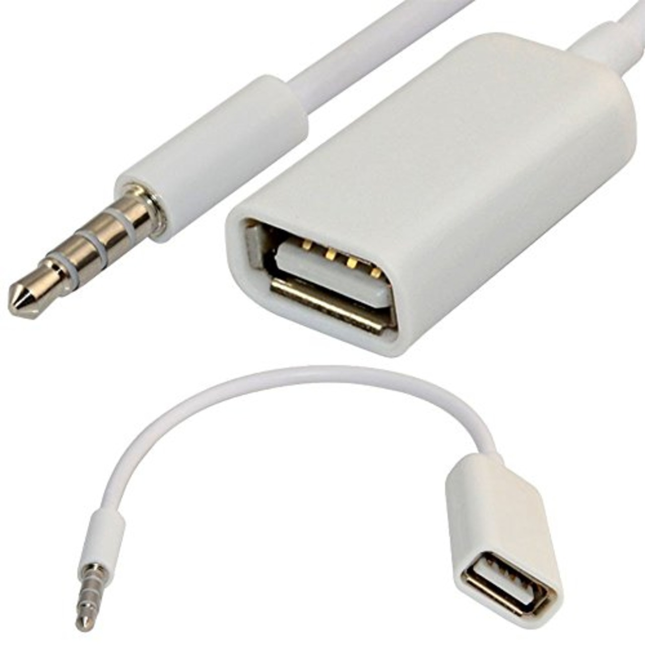 BLUEXIN 3.5 MMオスAuxオーディオプラグジャックにUSB 2.0メス変換ケーブルコードen