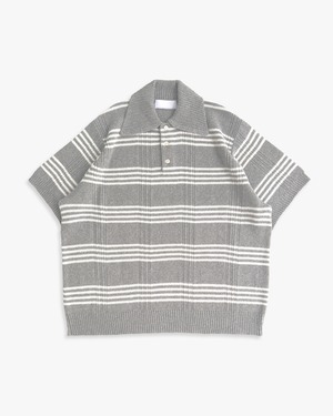 N1776 |  Drop needle polo | gray