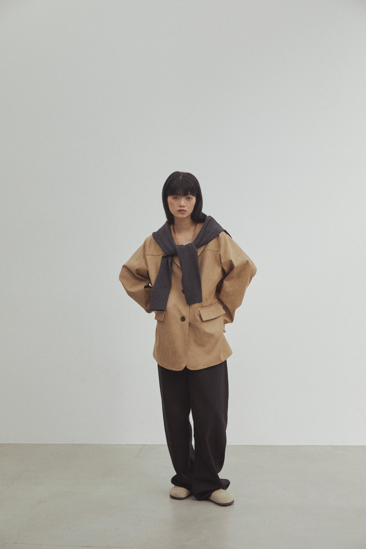 DU125906 Straight Wide Cotton Pants