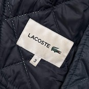 LACOSTE ラコステ キルティング 中綿 ダブル ジャケット 3 /くすみブルー ネイビー系 メンズ