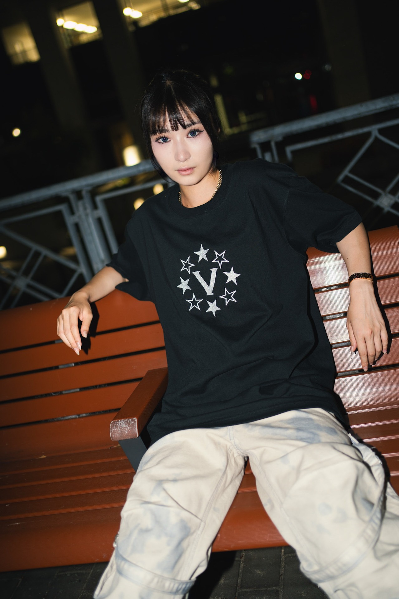 V Star Prisma Embroidery Logo T-shirt