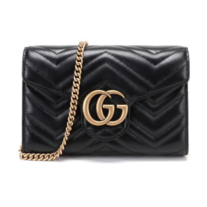 グッチ GUCCI レディース GG Marmont ブラックショルダーバッグ 474575 DTD1T 1000 ブラック