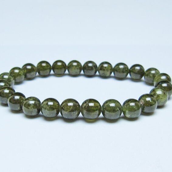 ツァボライト ブレスレット 8mm 一点物 おまかせ便 111-49813