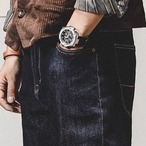 Straight Leg Denim Pants Button Fly Mid Rise ◇2color H0784