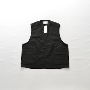 【STILL BY HAND スティルバイハンド】ORGANIC COTTON TYPEWRITER SNAP BOTTON VEST オーガニックコットンタイプライタースナップボタンベスト VE02242