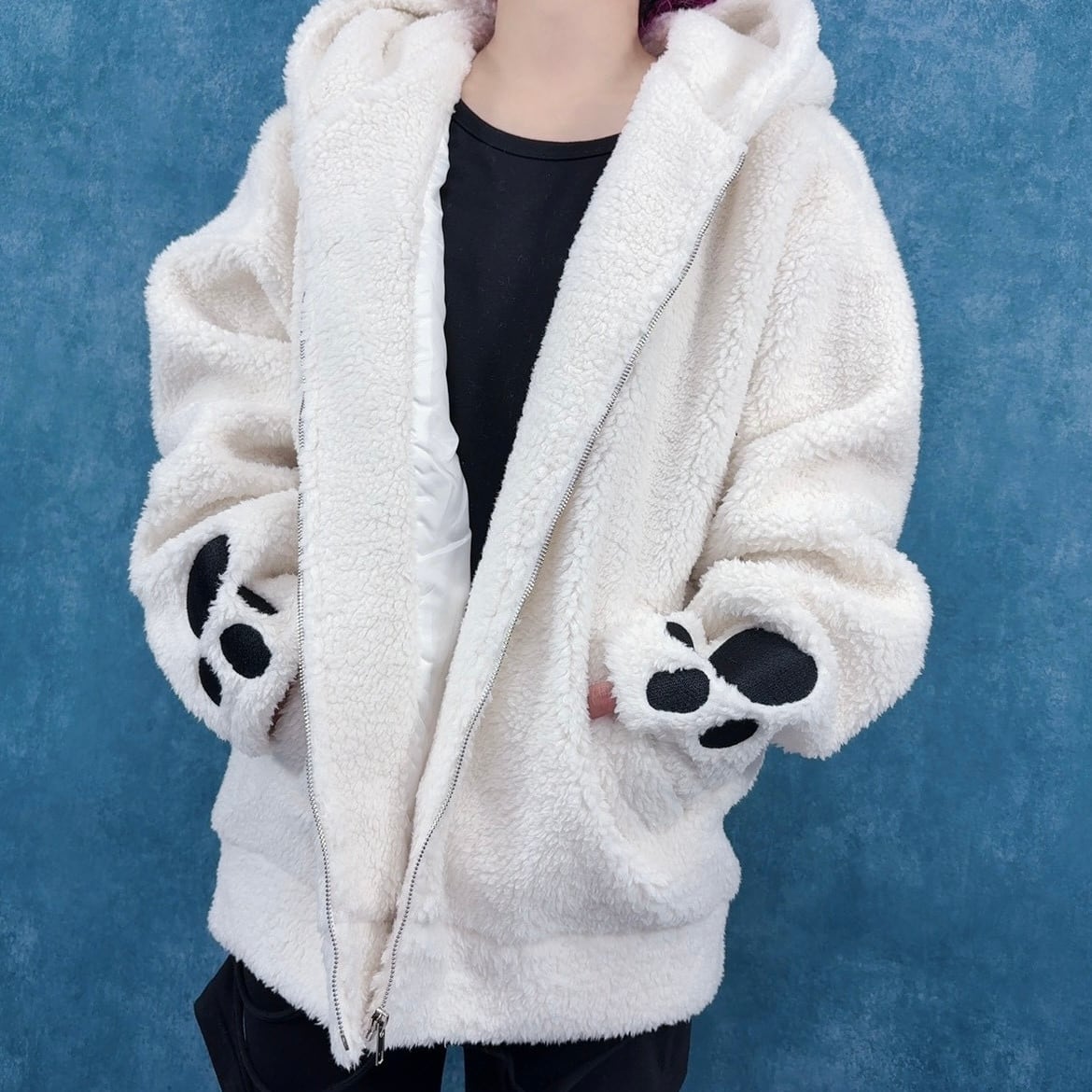 肉球刺繍ふわもこボアアウター | NIER CLOTHING