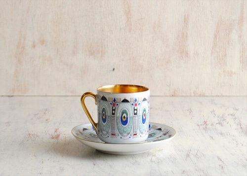 ARABIA アラビア EIRA デミタスカップ&ソーサー エイラ エステリ・トムラ フィンランド 北欧 ヴィンテージ アンティーク_220831 it1850