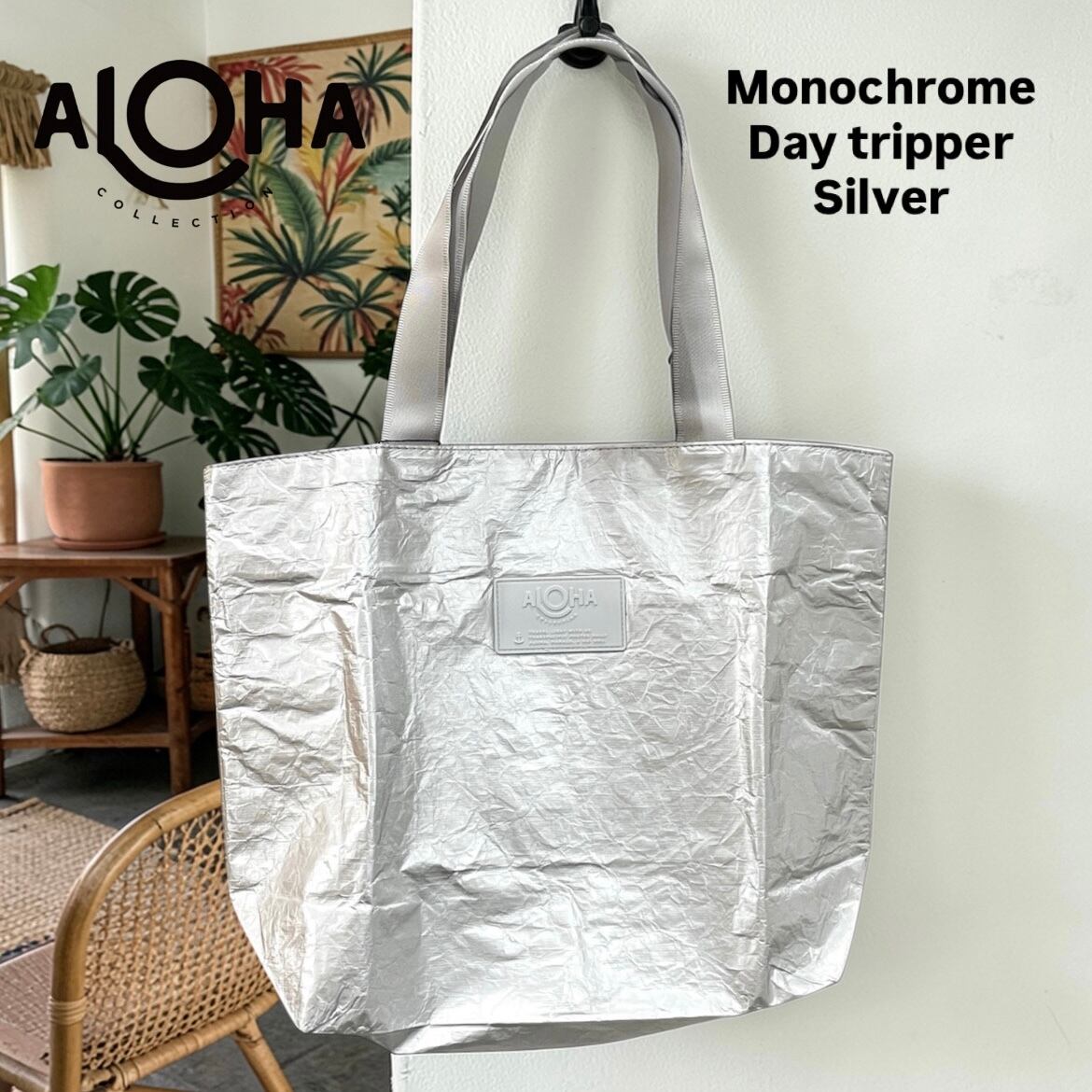 ALOHA COLLECTION】 Monochrome DayTripper トート バッグ シルバー
