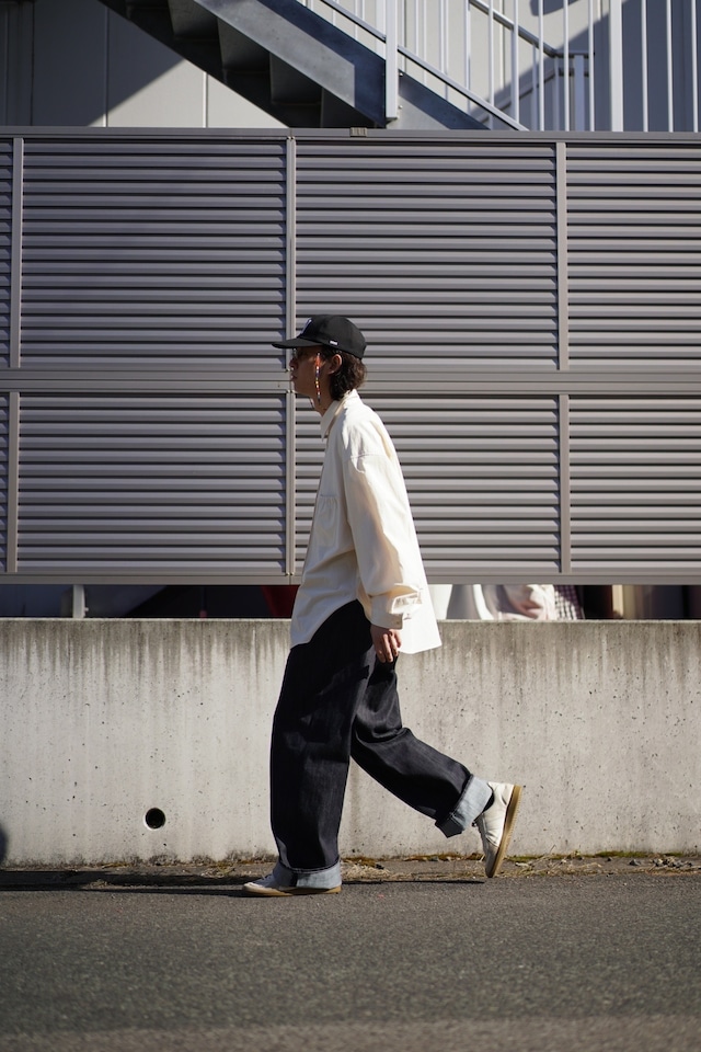 【colina】Linen Herringbone Smock Frock